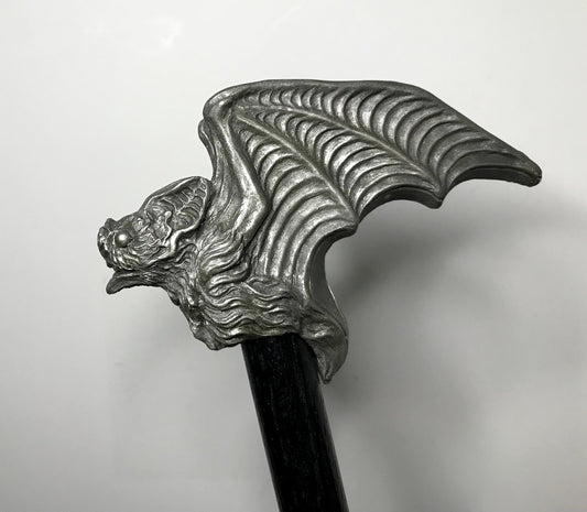 Vampire Bat Cane, Hand Sculpted Walking Stick | Victorian Gothic