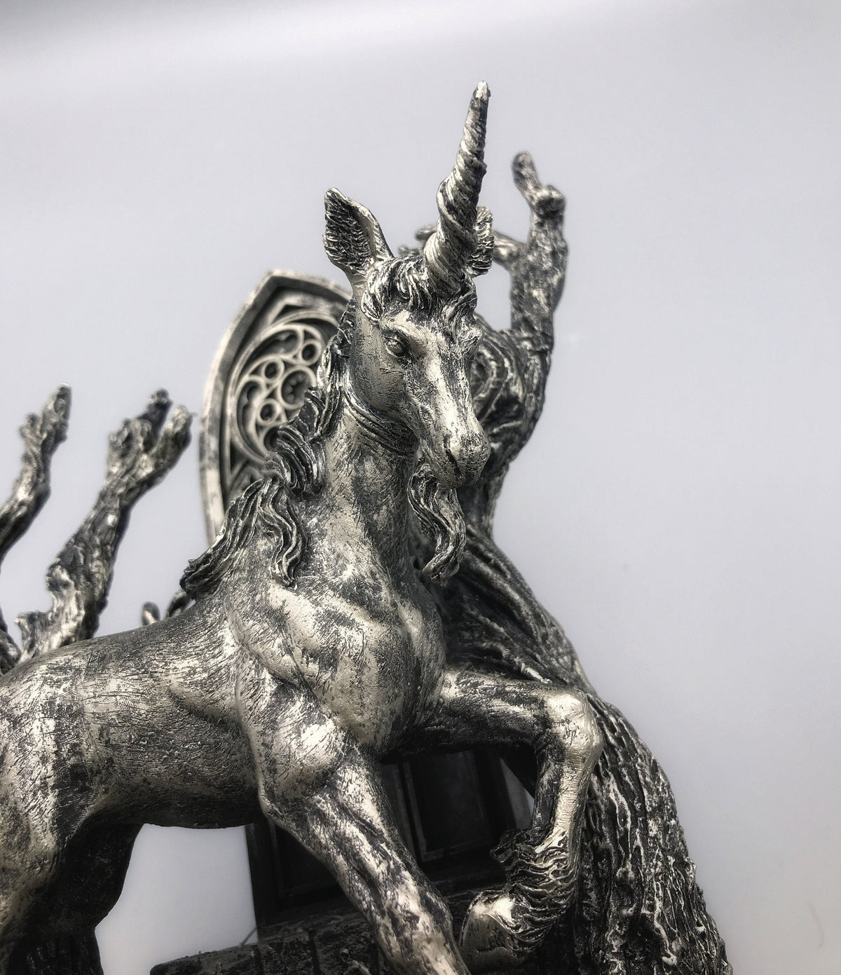 Unicorn Statue, Hand Painted Resin Sculpture | Mythical Creature Figurine