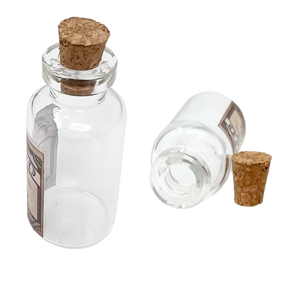 6pcs DIY art and craft floo powder glass bottles