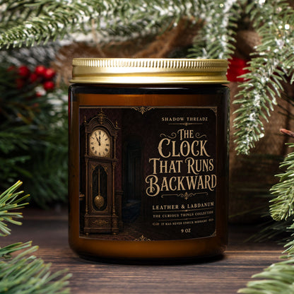 Clock That Runs Backward Candle 9oz