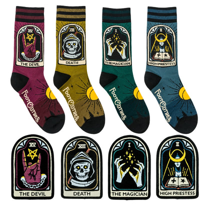 LIMITED Tarot Nouveau Sock and Patch Pack | 4 Designs