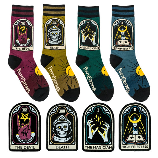 LIMITED Tarot Nouveau Sock and Patch Pack | 4 Designs