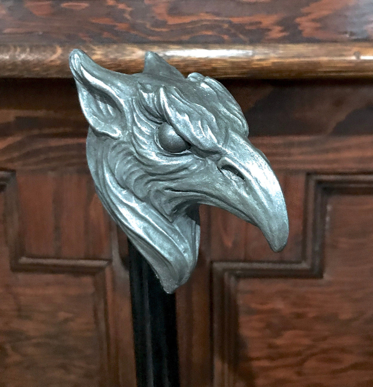 Griffin Cane, Hand Sculpted Walking Stick | Medieval Gothic