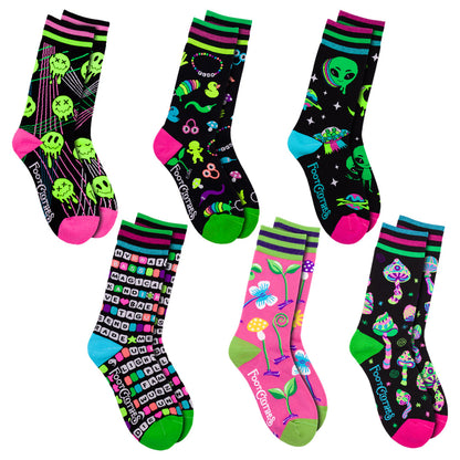 Rave Crew Sock Pack | 6 Designs