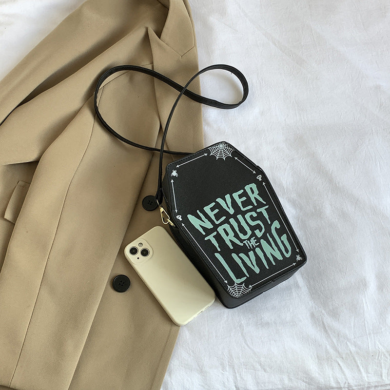 Never Trust the Living – Graffiti Mini Bag - Shadow Threadz Crypt