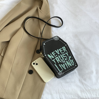 Never Trust the Living – Graffiti Mini Bag - Shadow Threadz Crypt