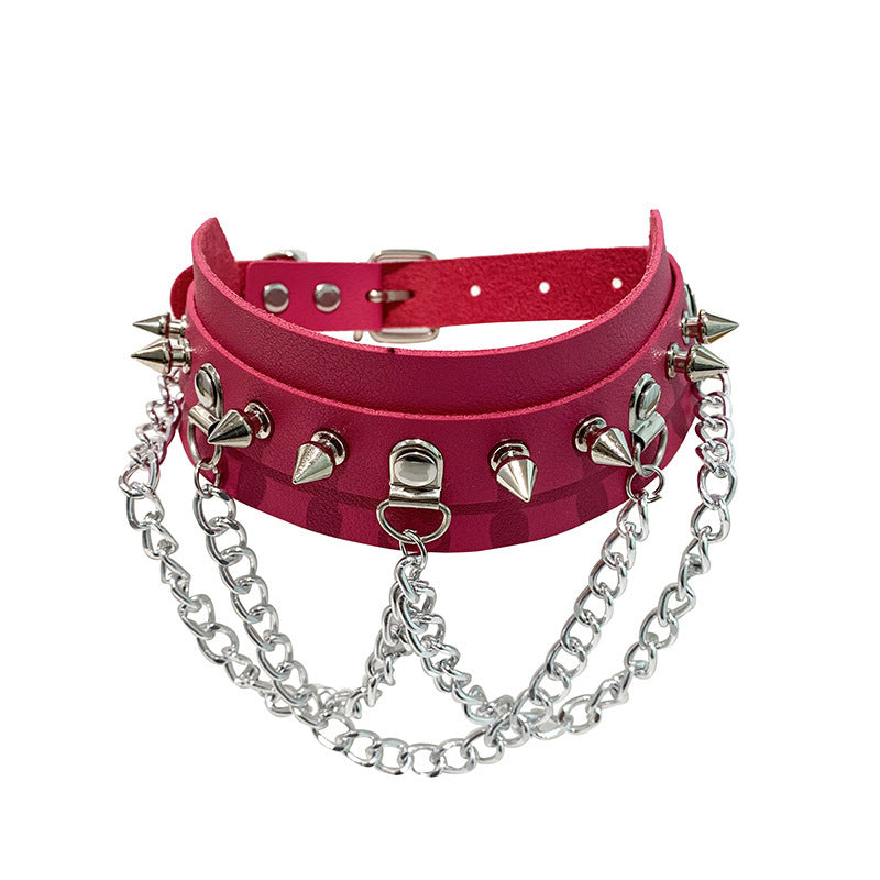 Soulchain Leather Collar - Shadow Threadz Crypt