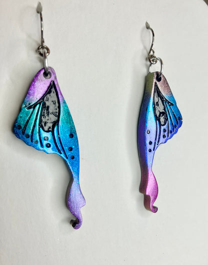 Resin Butterfly & Moth Wing Jewelry: Earrings & Necklaces