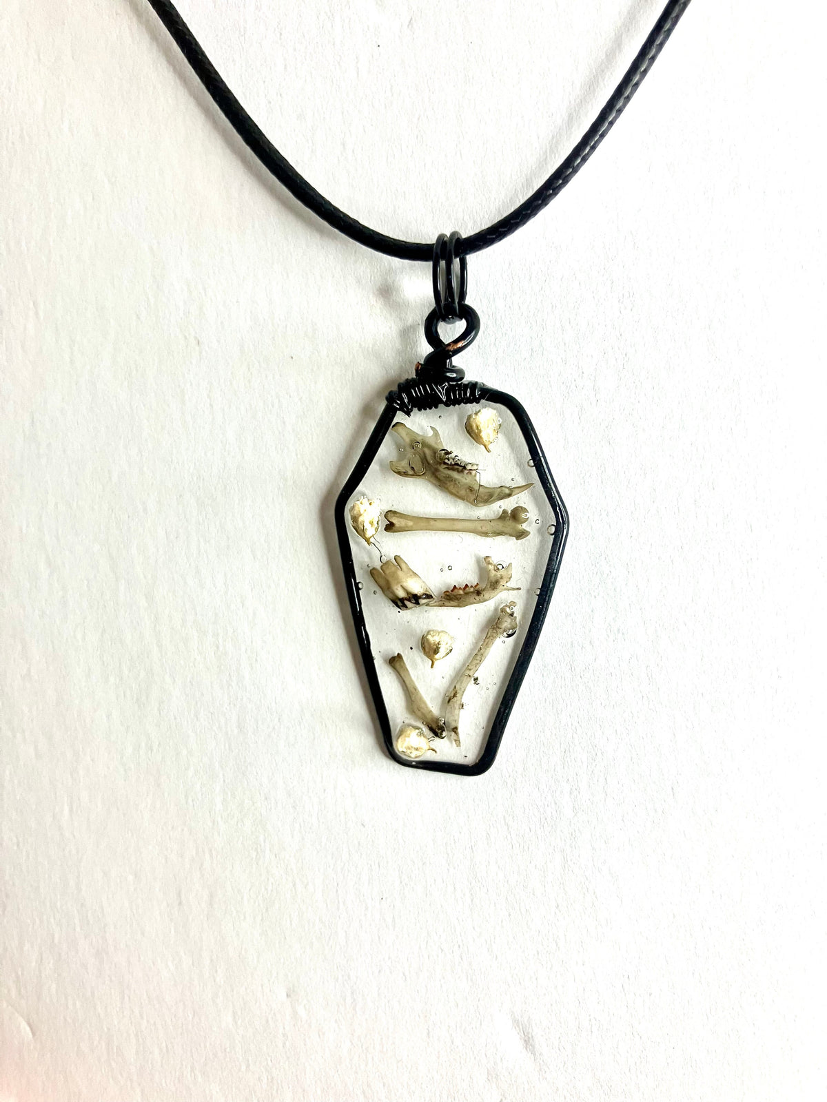 Coffin & Curiosity Resin Pendants