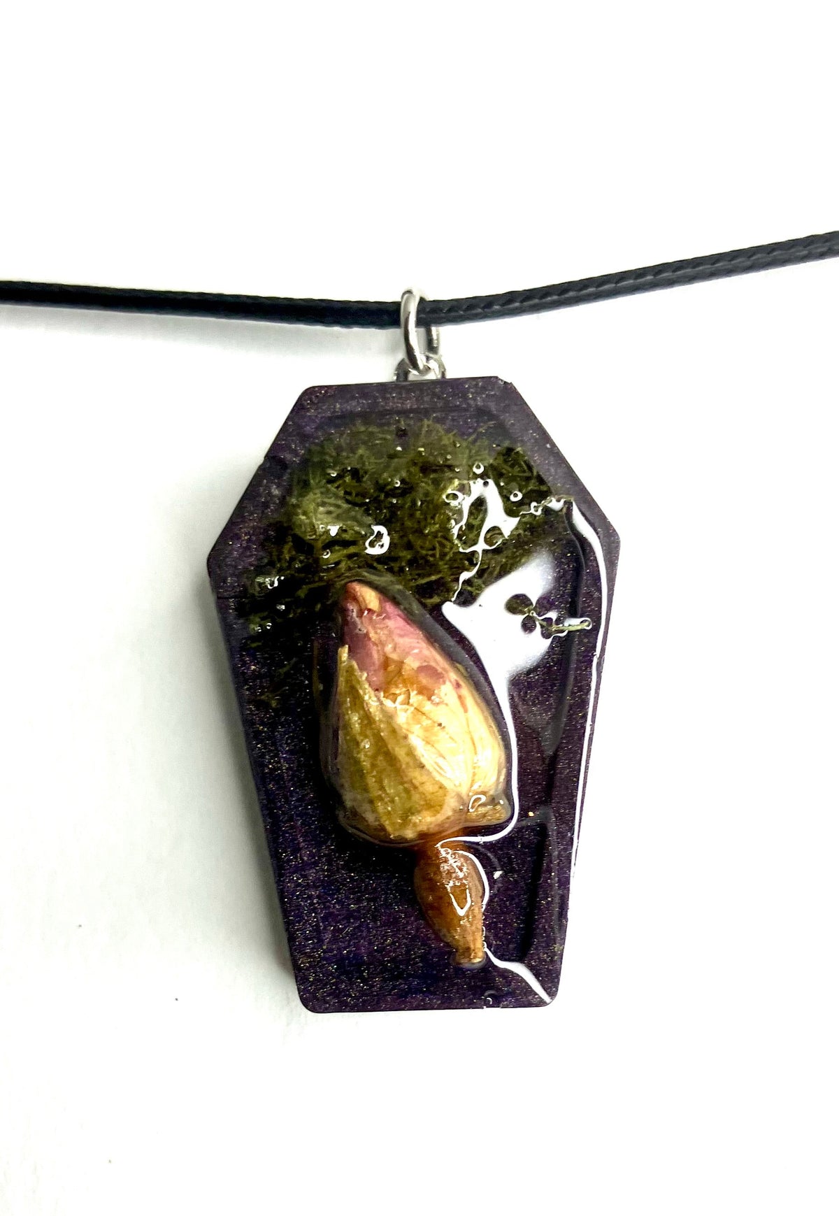 Coffin & Curiosity Resin Pendants