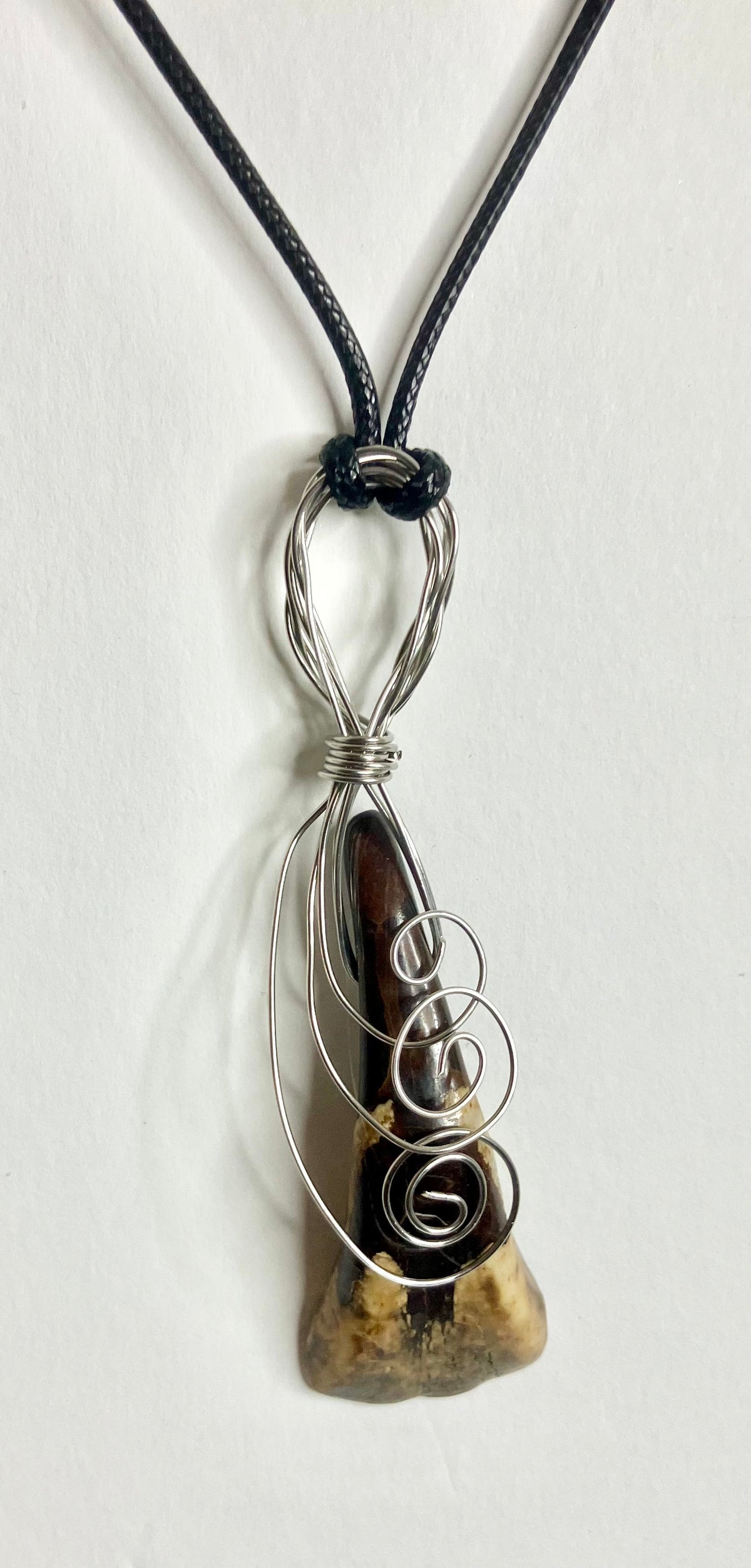 Water Buffalo Tooth Jewelry: Wire Wrapped Necklaces & Earrings