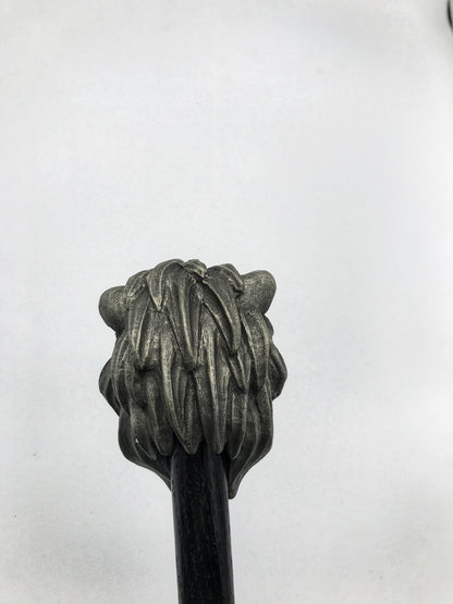 Lion Cane, Hand Sculpted Walking Stick | Medieval Gothic Cane