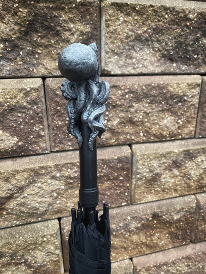 Kraken Umbrella, Hand Sculpted Resin Octopus | Nautical Gothic