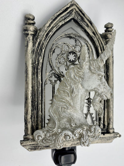 Unicorn Gothic Cathedral Window Nightlight