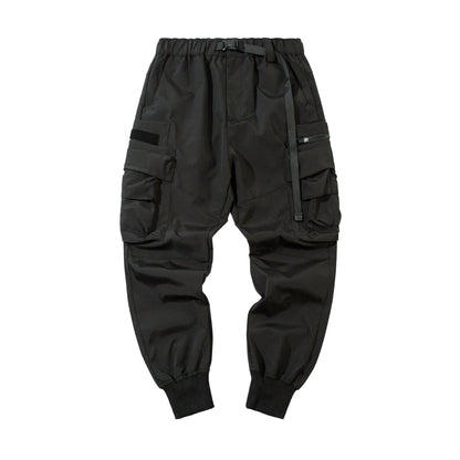 IBP442 Matte Black Cargo Joggers