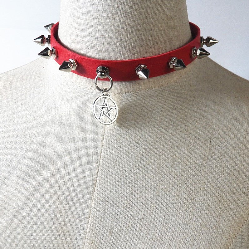 Deathshade Pentagram Collar - Shadow Threadz Crypt