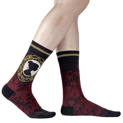 Mourning Brooch Crew Socks