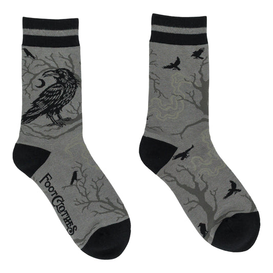 Midnight Crow Crew Socks