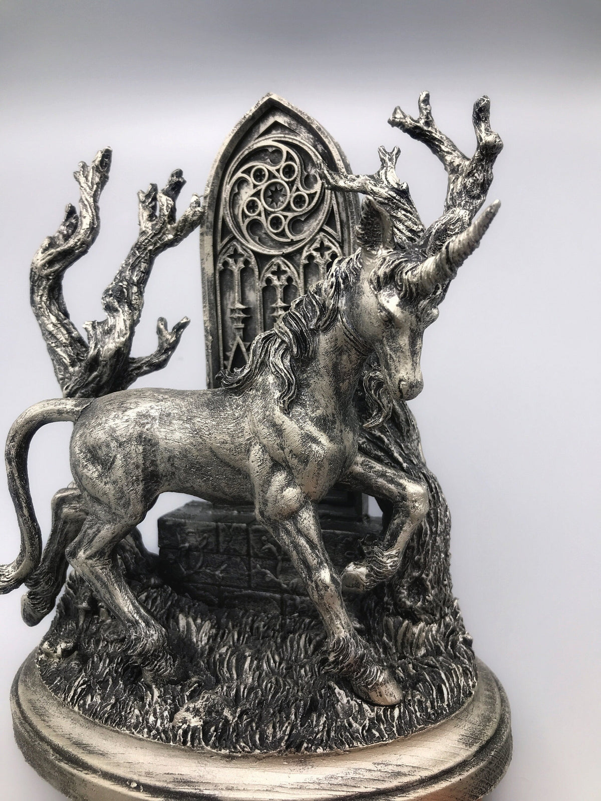 Unicorn Statue, Hand Painted Resin Sculpture | Mythical Creature Figurine