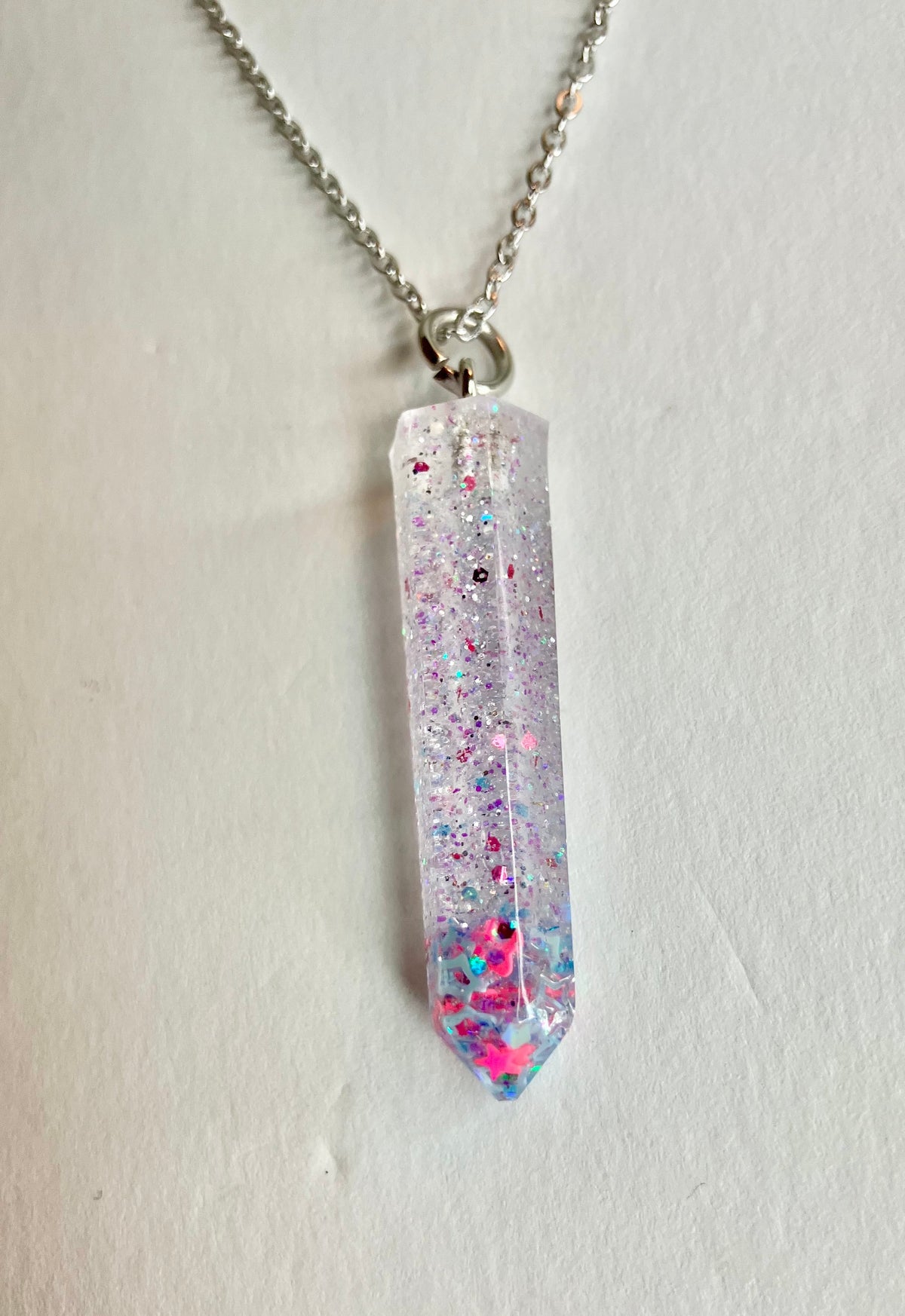 Geometric Resin Pendant Necklaces: Glitter, Ink Swirl & Custom