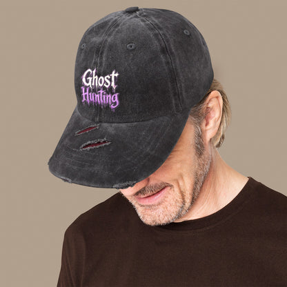 Ghost Hunting Distressed Cap