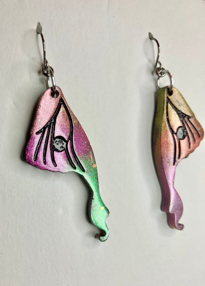 Resin Butterfly & Moth Wing Jewelry: Earrings & Necklaces