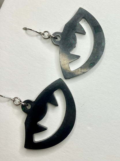 Spooky Resin Earrings: Bats, Skulls, Spiderwebs & More