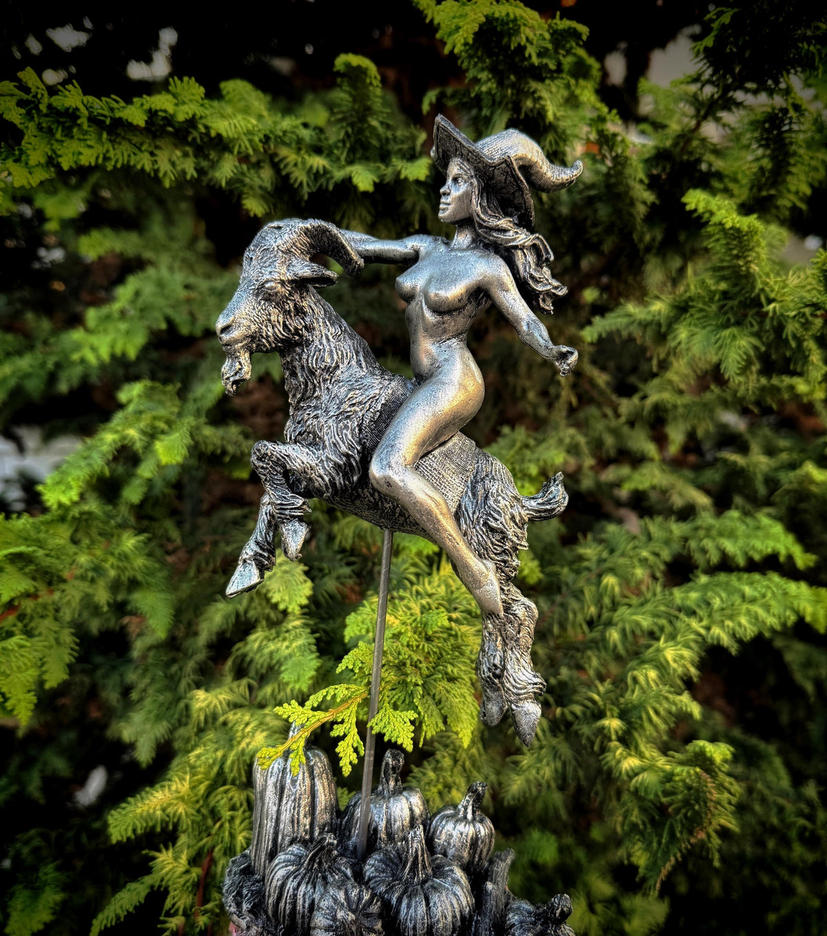Witch’s Sabbath Goat Rider Statue
