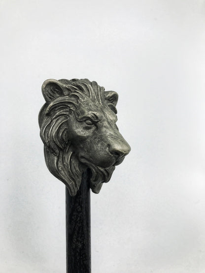 Lion Cane, Hand Sculpted Walking Stick | Medieval Gothic Cane