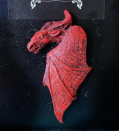 Jersey Devil Magnet, Hand Painted Resin Sculpture | Cryptid Decor