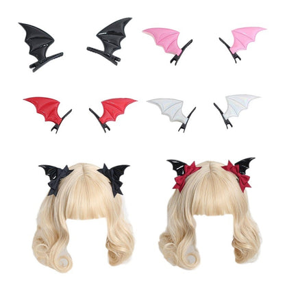 Devilish Charm Hair Clip Set - Shadow Threadz Crypt