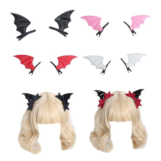 Devilish Charm Hair Clip Set - Shadow Threadz Crypt