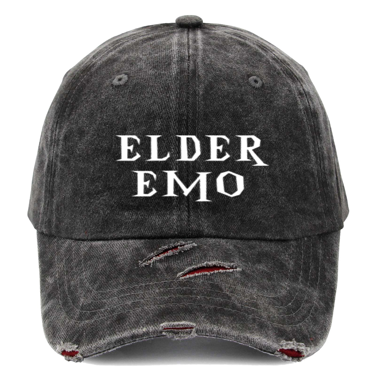 Elder Emo Distressed Cap