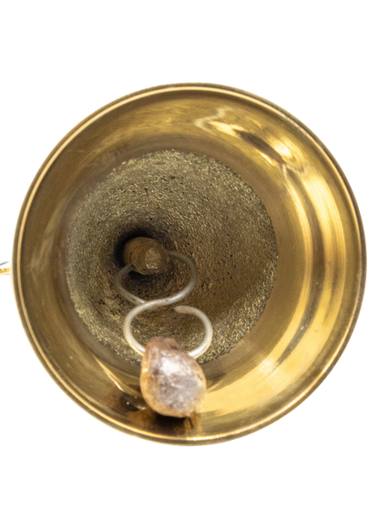 4" Brass Triple Moon Altar Bell