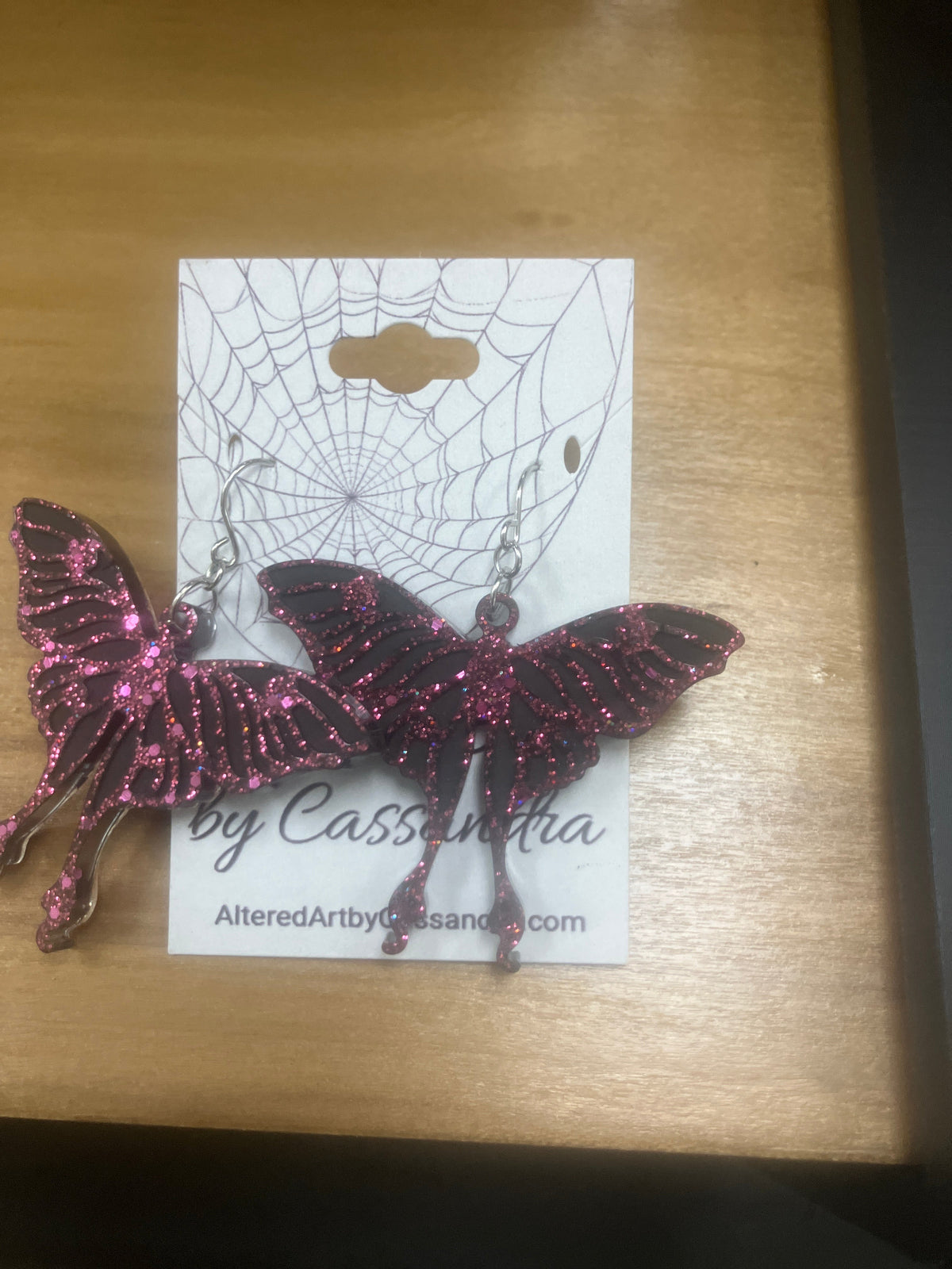 Resin Butterfly & Moth Wing Jewelry: Earrings & Necklaces