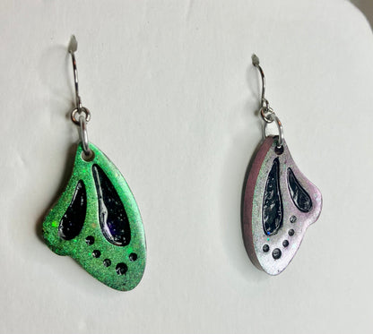 Resin Butterfly & Moth Wing Jewelry: Earrings & Necklaces