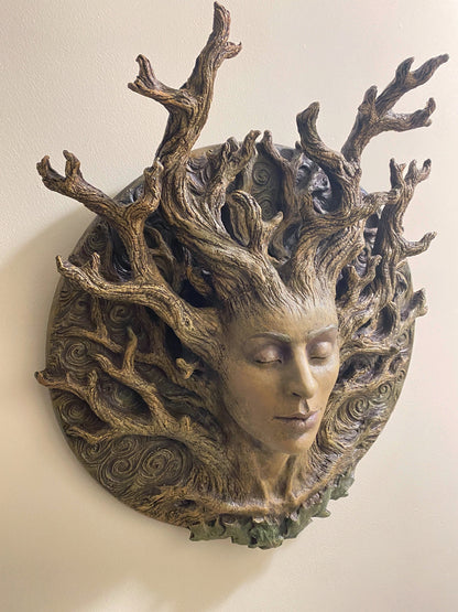Dryad Bust Wall Plaque