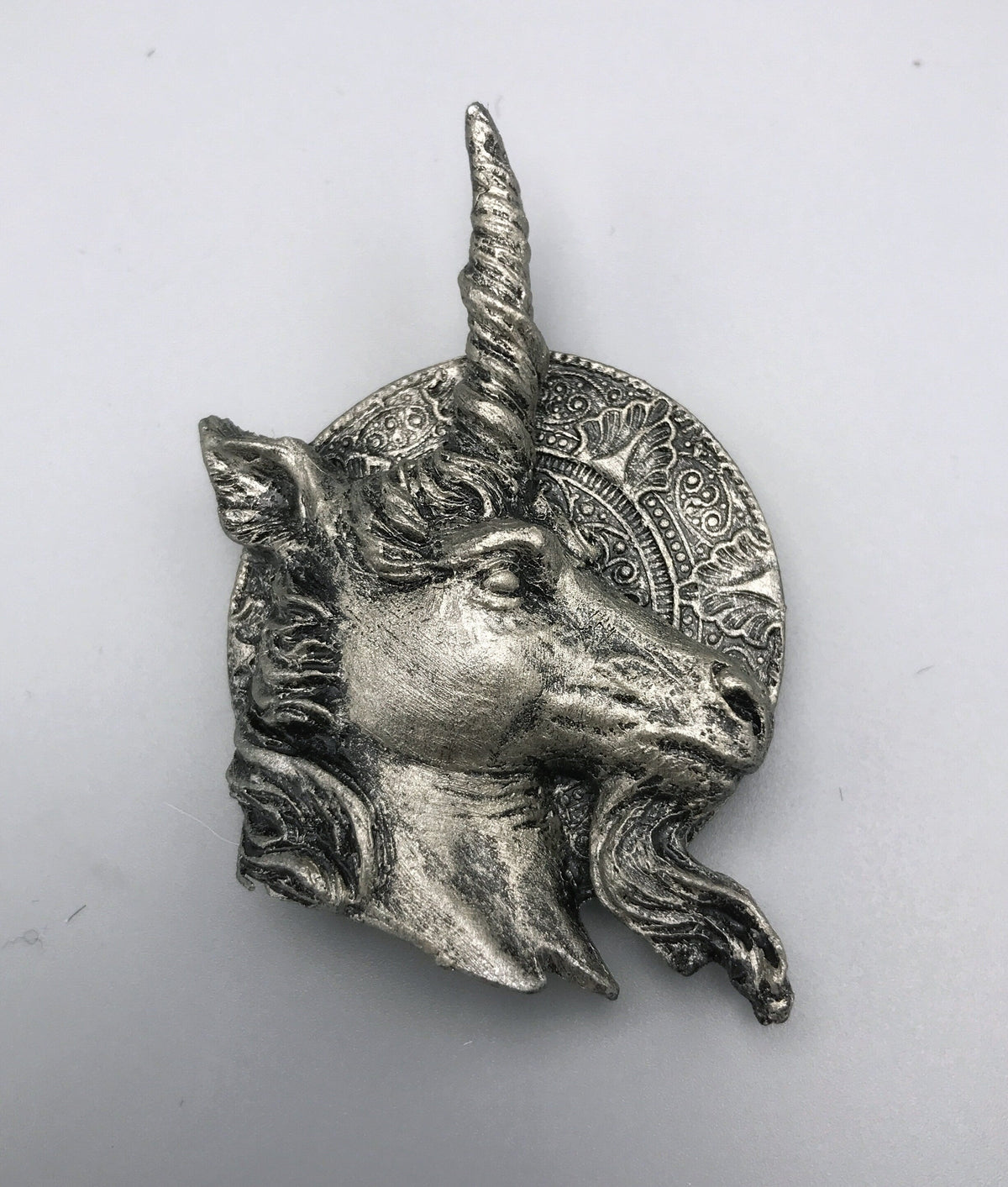 Unicorn Magnet, Hand Painted Resin Sculpture | Mythic Fantasy Decor