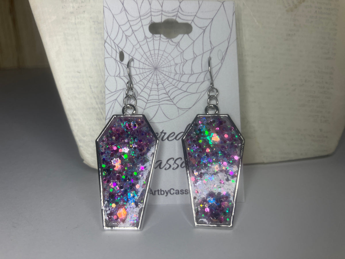Gothic Coffin Bezel Resin Jewelry