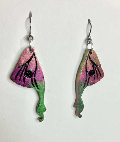 Resin Butterfly & Moth Wing Jewelry: Earrings & Necklaces