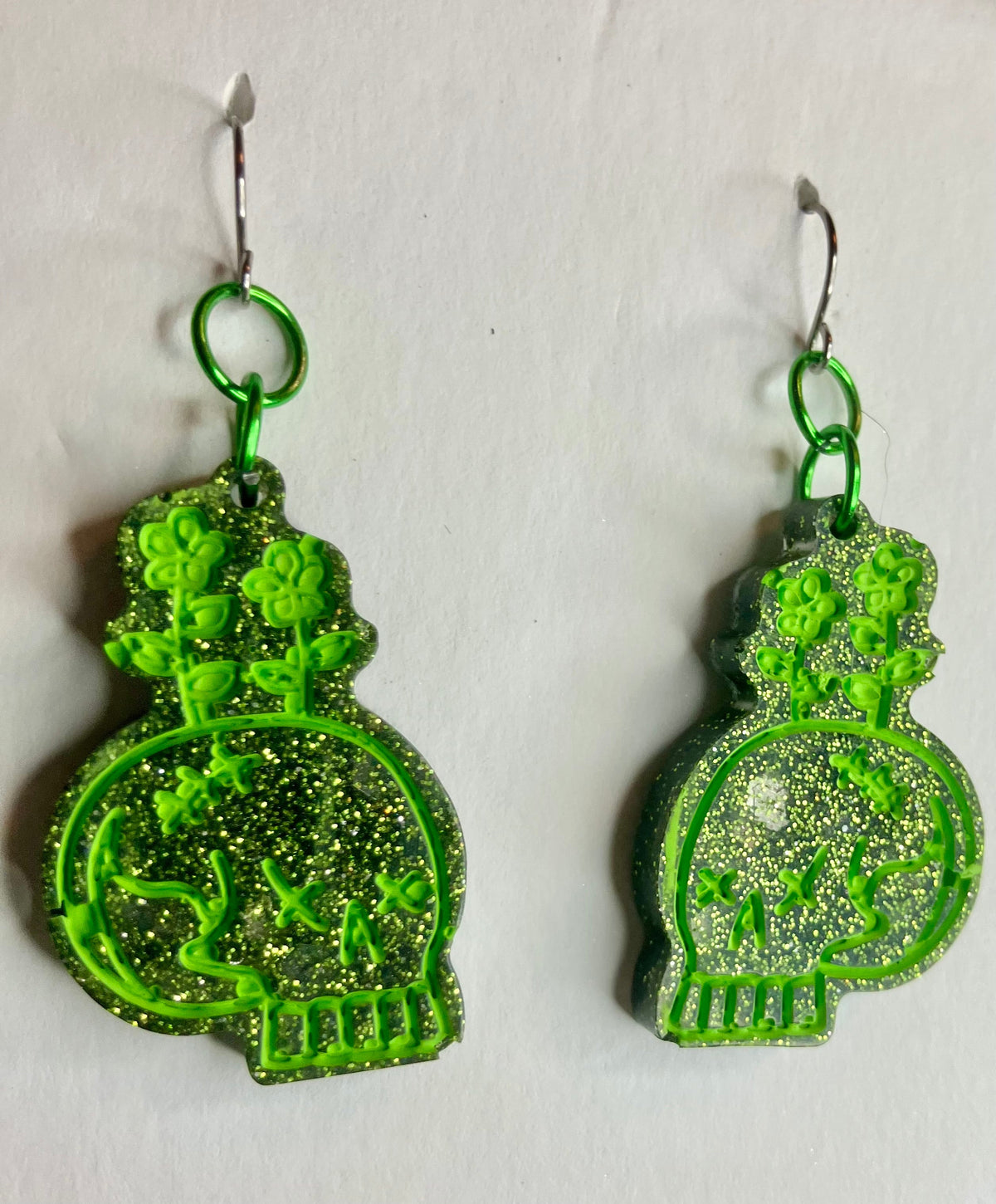 Spooky Resin Earrings: Bats, Skulls, Spiderwebs & More