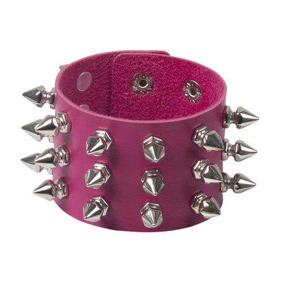 Deathspike Cuff Leather Bracelet - Shadow Threadz Crypt