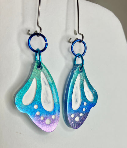 Resin Butterfly & Moth Wing Jewelry: Earrings & Necklaces