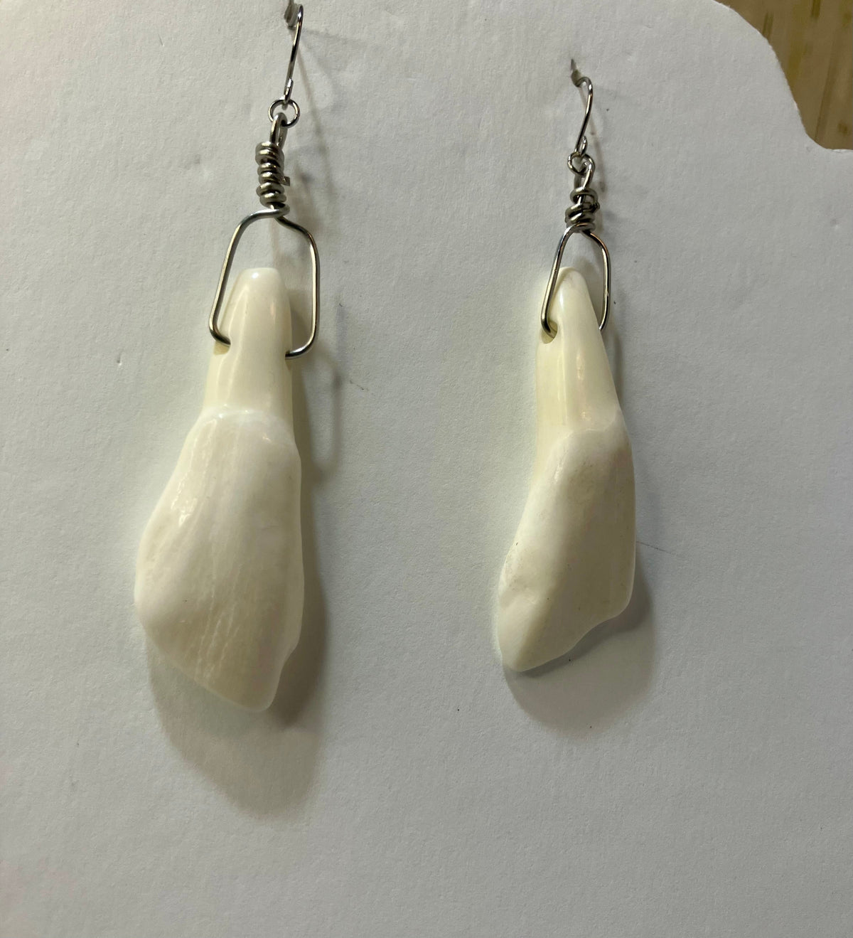 Water Buffalo Tooth Jewelry: Wire Wrapped Necklaces & Earrings