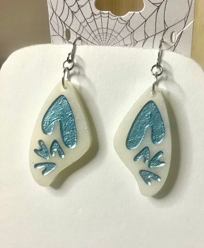 Resin Butterfly & Moth Wing Jewelry: Earrings & Necklaces