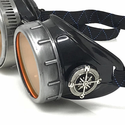 Mad Scientist - Steampunk Goggles Gold with loupes - pink, lime green, light blue, orange