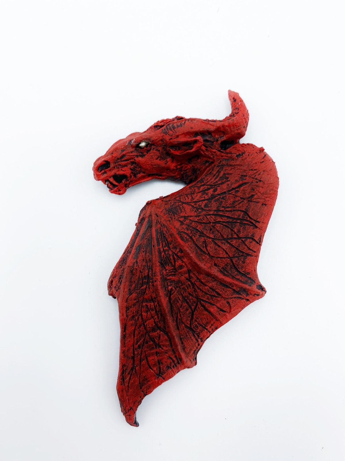 Jersey Devil Magnet, Hand Painted Resin Sculpture | Cryptid Decor