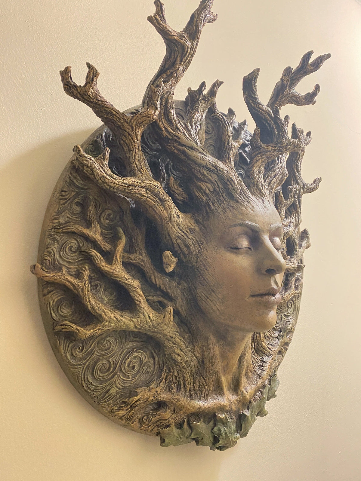 Dryad Bust Wall Plaque