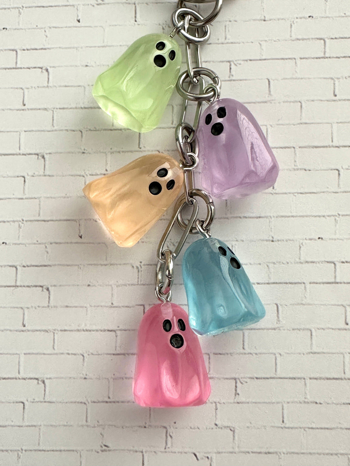 Glow in the Dark Ghost Bag Charm/Keychain for Halloween and Horror Fans