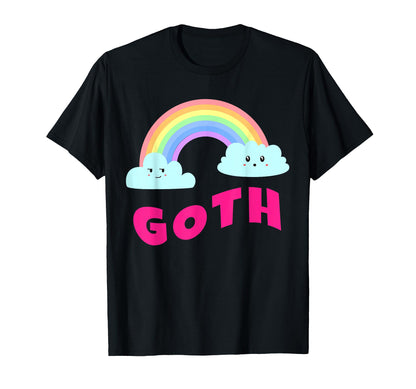 Goth Sarcastic Rainbow Funny T-Shirt